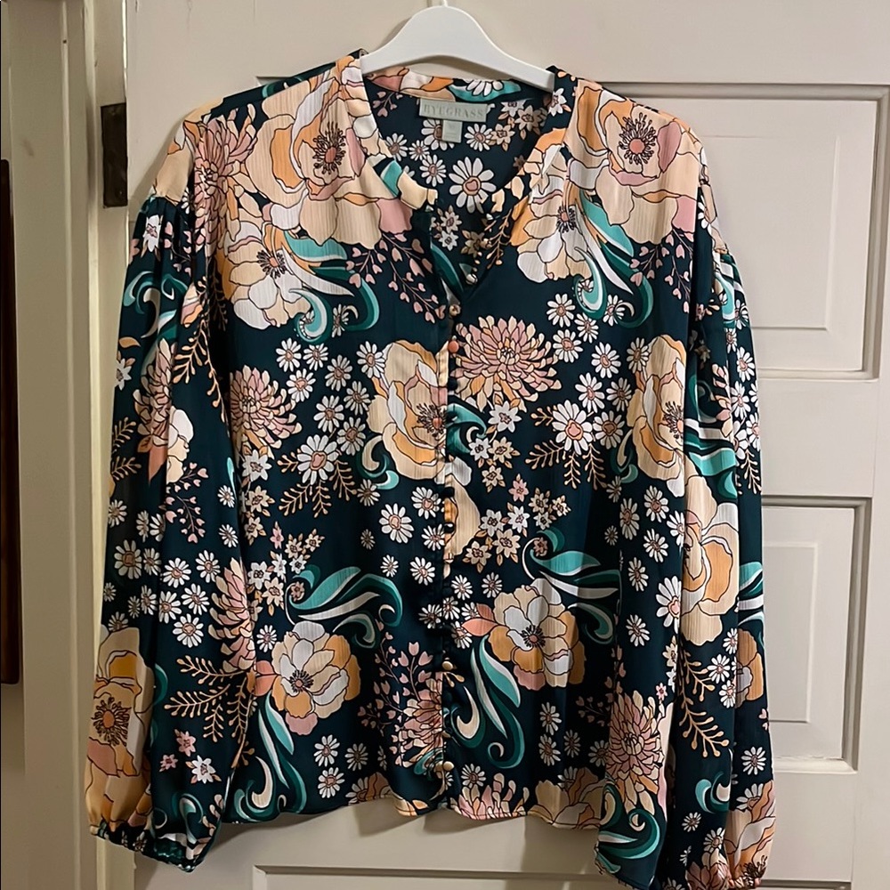 Floral Women's Blouse - Multicolor